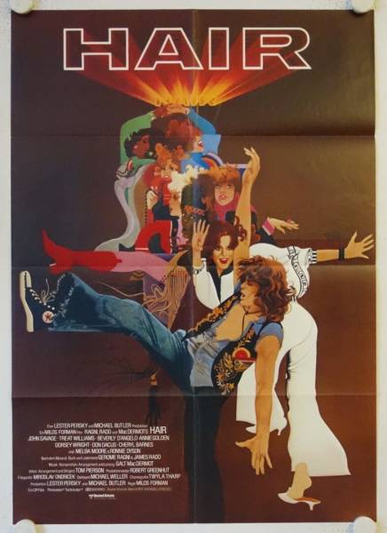 Hair original release german movie poster